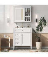 30&quot; Modern Bathroom Vanity with Sink &amp; Mirror - $11,345.08 MXN