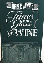 Wine Bottle Holder Holds 2 Bottles 14&quot; x 7&quot; There&#39;s Always Time For Wine... - £9.15 GBP