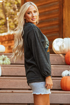 Dark Grey Pumpkin Spice Baby Graphic Textured Sweatshirt - $19.82