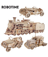 Robotime Train Model 3D Wooden Puzzle Toy Assembly Locomotive Model Buil... - $3,500.00