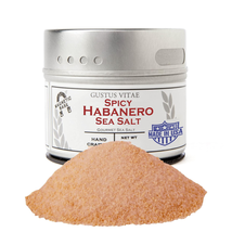 Gustus Vitae - Spicy Habanero Sea Salt - Non GMO - Magnetic Tin - Gourmet Infuse - £10.75 GBP