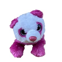 Wild Republic 5&quot; Panda Bear Pink Purple White Plush Cute Soft Big Eyes - £7.77 GBP