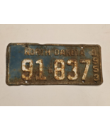 North Dakota Truck License Plate 1953 #91-837 ND ‘53 VTG-Man Cave-Decor-... - $22.08