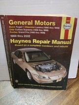 General Motors Regal Lumina Cutlass Supreme Grand Prix Haynes Repair Man... - $11.88