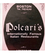 1971 Polcari&#39;s Restaurant Boston Advertisement Vintage Italian Hyannis D... - $367.32 MXN