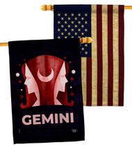 Gemini House Flags Pack Zodiac 28 X40 Double-Sided Banner - $51.97