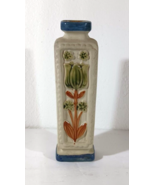 Vintage TAKAHASHI STONEWARE BISQUE Flower Bud VASE Ceramic MCM Embossed 8&quot; - $319.92 MXN