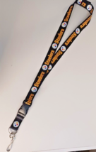 Pittsburgh Steelers NFL Black Lanyard Breakaway Keychain ID Badge Hook &amp;... - £9.74 GBP