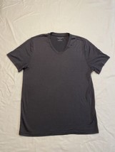 Unbound Short Sleeve Merino V-Neck Tee Mens Medium Gray 100% Merino Wool - $72.57