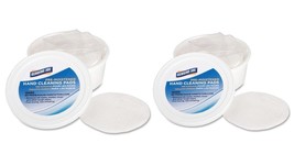 2 (50  Pack) 3&quot; Hand Wipes Scrubbing Pads Isopropyl Alcohol Pre-Moistene... - $26.24