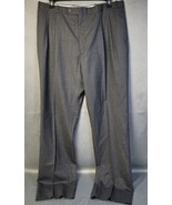 NWT Stanley Blacker Wool Charcoal Pinstripe Jesse Pants 38 Waist Unfinis... - £29.28 GBP