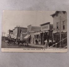 Colman SD Post Card Main Street  Photo Circa Late 1800&#39;s Early 1900&#39;s - £10.23 GBP