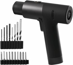 HOTO Cordless Brushless Drill 12V, LED Display Screen, 30, 8 x Drill Bits - £102.70 GBP