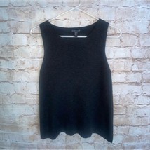 Eileen Fisher Wool Sleeveless Tank Top In Gray Size XS - $29.69