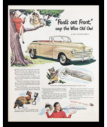 1947 Ford Instrumental Panel Vintage Print Ad - £11.17 GBP