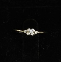 0.20Ct Winzig Dünn Simulierten Diamant Ring 925 Silber Größe 5.50 - $13.45