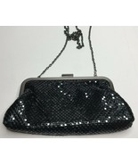 Jessica McClintock Small Black Clutch Evening Sequin Chain Shoulder Bag ... - £31.49 GBP