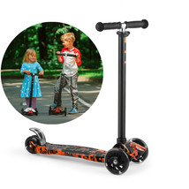 Kick Scooter for Kids,3 Wheel Adjustable Kick Scooter with LED Light Up ... - $38.99
