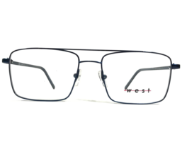 West Eyeglasses Frames 9997 C.3 Blue Square Full Wire Rim 53-18-140 - £44.53 GBP