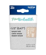 Brother P-Touch Embellish White Print on Craft Washi Tape TZeMT3505 - ~ ... - £14.14 GBP