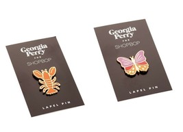 Georgia Perry Lobster Lapel Pin- Butterfly Pin Lapel Pin-Peace Lapel Pin - $2.97+