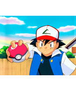 Framed canvas art print giclée Pokémon Ash Ketchum pokemon - $39.59 - $83.16