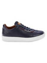 Bally Baxley Men&#39;s Calf Plain Leather Sneakers Shoes Ink US 12.5 GL24086 - £168.41 GBP