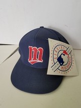 Deadstock Minnesota Twins Snapback Hat Cobra Cap Drew Pearson Vintage Nos Tags - £190.87 GBP