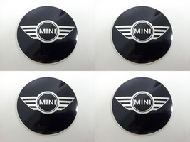 Mini 4 - Set of 4 Metal Stickers for Wheel Center Caps Logo Badges Rims  - £19.90 GBP+