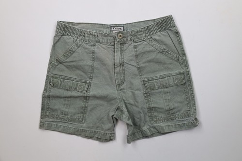 Vtg 90s Streetwear Mens 36 Faded Stonewash Above Knee Front Pocket Cargo... - $44.50