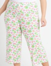 Kensie Palm Tree Starfish Print Sleep Capri Pants, Plus Size 4X - £23.58 GBP