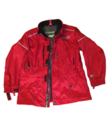 Spyder XT 5000mm Red Waterproof Ski Jacket Full Zip Multiple Pockets Medium - £43.84 GBP