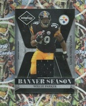 2008 Leaf Limited Banner Season Jersey /100 Willie Parker #BSM-6 STEELERS - £3.75 GBP