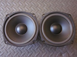 New (2) 5.25&quot; Woofer Shielded Speakers.5-1/4.8 Ohm.Pin Cushion.Five Inch Pair - £78.20 GBP