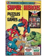 Super Heroes Puzzle And Games (1979) *Marvel Comics / General Mills Prom... - $6.81 CAD