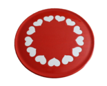 Waechtersbach Germany Red Hearts 12&quot; Round Cookie Serving Plate Serving ... - £19.98 GBP