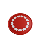 Waechtersbach Germany Red Hearts 12&quot; Round Cookie Serving Plate Serving ... - £19.92 GBP