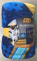 Disney Star Wars Very Soft & Large Blanket For Kids,100% Polyester 46" x 60" - $12.19
