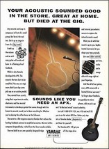 Yamaha APX series black acoustic guitar 1994 ad 8 x 11 advertisement print - £3.38 GBP