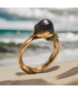 Black Pearl Ring Pirates Of Caribbean Bronze Size 12 Unisex Pirate Jewel... - $229.99