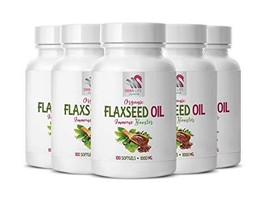 Flaxseed Oil Ingredients - Flaxseed Oil Organic 1000mg - Weight Loss Diet - redu - £53.31 GBP