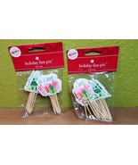 2 PACKS Wilton 24 Count VTG 2003 Holiday Christmas Fun Pix Cupcake Toppers - $25.19 CAD