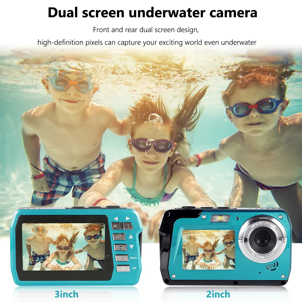 4K 30FPS Digital Camera 1080P UHD Video Recorder IPS Dual Screen Anti Shake Face - £69.86 GBP+