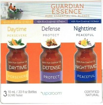 SpaRoom 3ct Guardian Essence Daytime Defense Nighttime Pure Essential Oil Blends