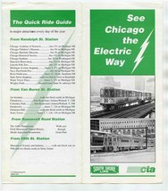 See Chicago The Electric Way South Shore Line &amp; CTA Brochure 1991 - £10.89 GBP