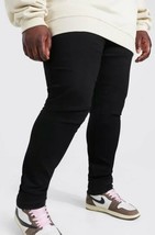 BoohooMAN Nero Plus Misura Elasticizzato Skinny Jeans (bm17) - £15.69 GBP