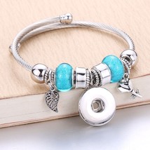 T snaps jewelry bangles 18mm charms beaded bracelet snap jewelry fit 18mm snaps buttons thumb200