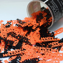 Happy Halloween Words Tabletop Confetti Bag 14 gms CCP7789 FREE SHIPPIN - £3.12 GBP+