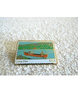 1995 United States Postal Service Multi-Colored 22 Cent Campfire Stamp Pin - £4.75 GBP