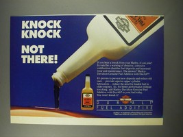 1990 Harley-Davidson Duralt Fuel Additive Ad - Knock Knock Not There! - $18.49